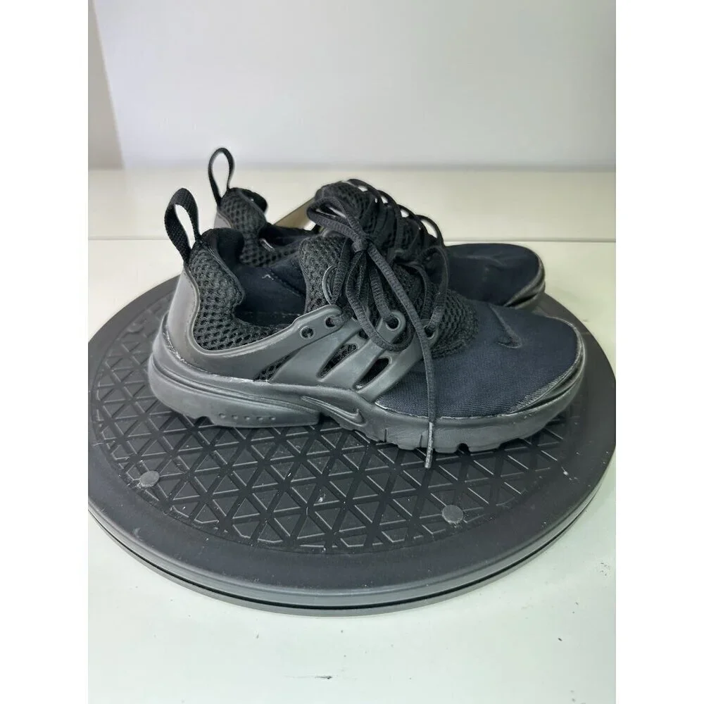 Nike Air Presto Running Sneakers Triple Black 844766-003 Youth Sz 13c